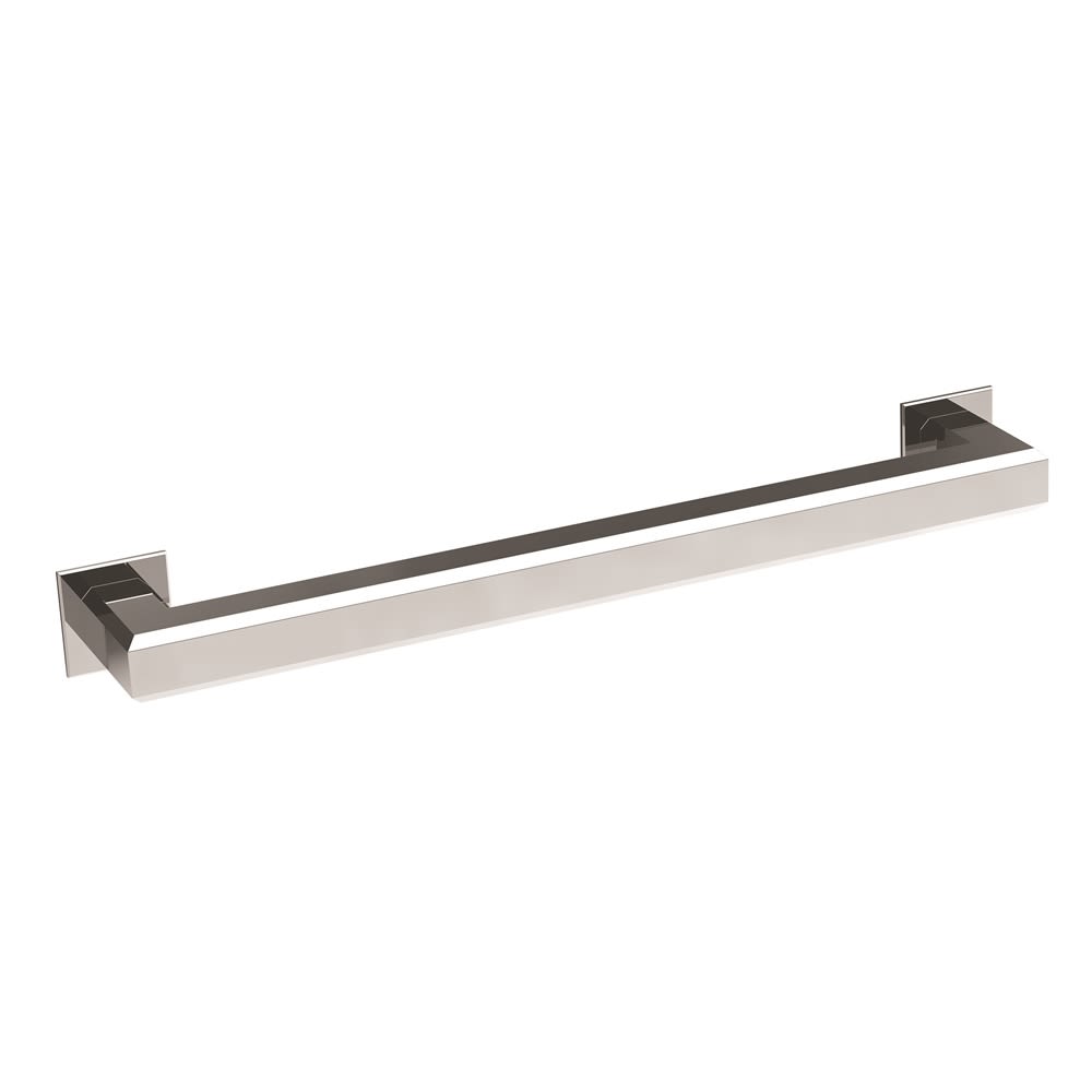 Simple Square Grab Bar, 48", Polished Stainless Steel